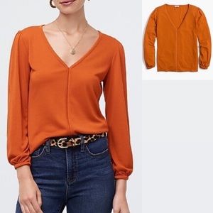 New J.Crew orange smock top XXS